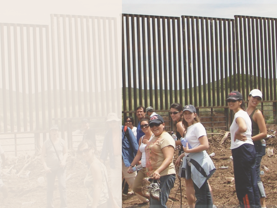 Public Health Students at the US Mexican border