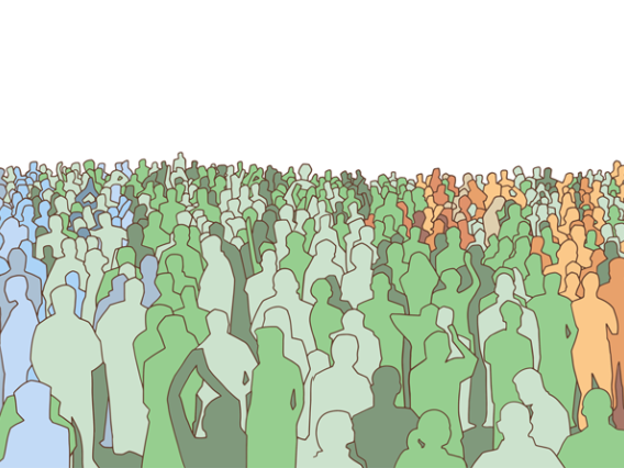 illustration of a crowd of people