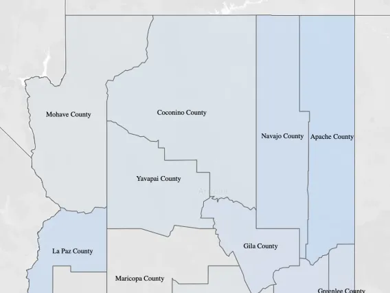 Arizona County Level Rural-Urban Classifications