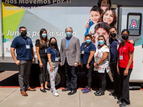 Dan Derksen with the Mobile Vaccination crew