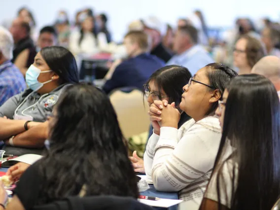 Hopi Tribe CHR attend a general session of 2022 AZ Rural Health Conference