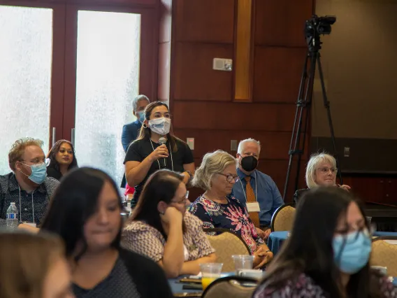 Questions during a general session.