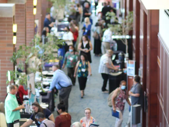 Exhibit area at the AZ Rural Health Conference