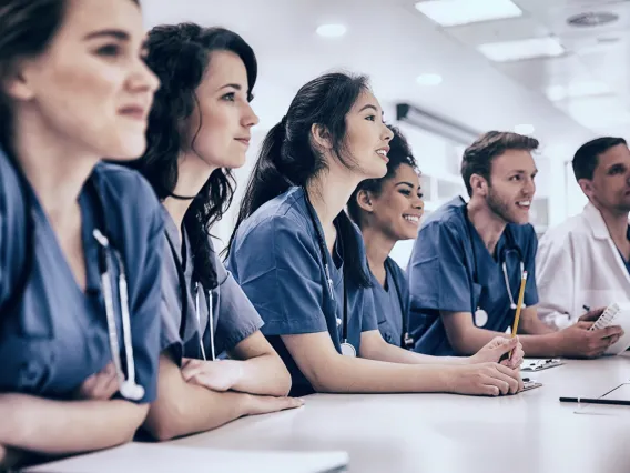 medical students in the classroom