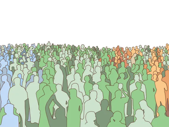 illustration of a crowd of people