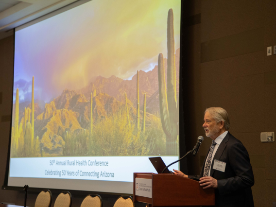 Dr Derksen opens the 50th Annual Arizona Rural Health Conference