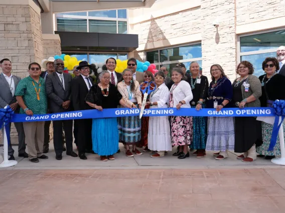 ribbon cutting at sage memorial grand opening