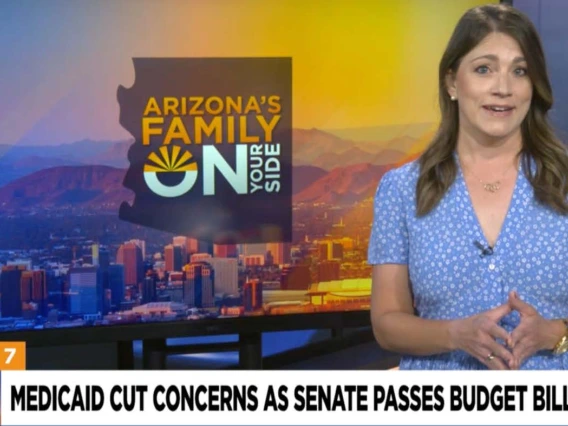 Screen shot of news broadcast