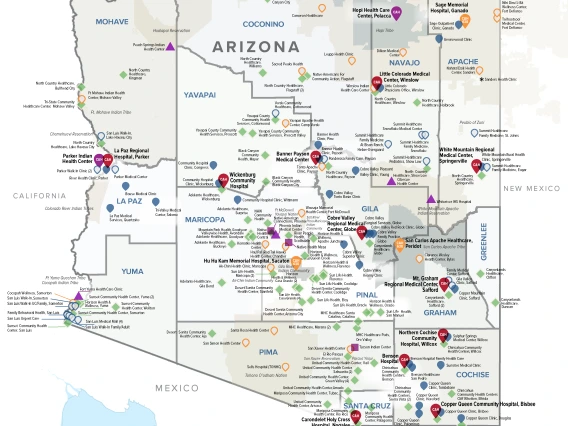 2025 Arizona Rural Safetynet map