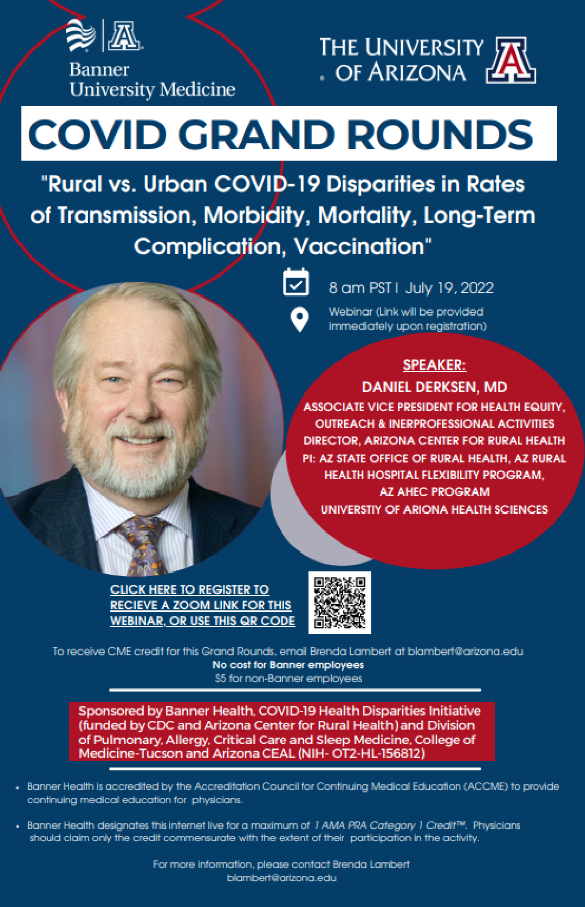 Covid Grand Rounds July 19 flyer