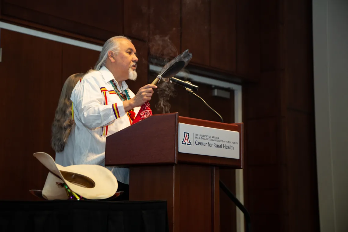 Dr. Carlos Gonzales performing the blessing at the RHC 2022