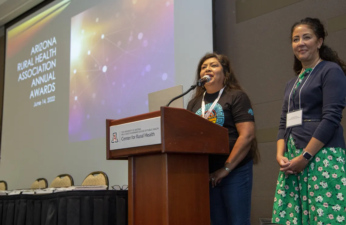 Holly Figueroa and Elizabeth Hall-Lipsy, President, AzRHA