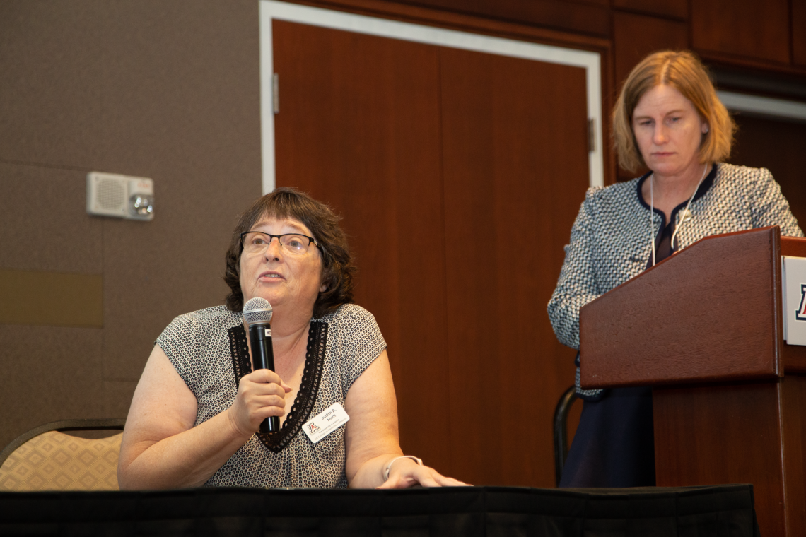 Judith Hunt, MD, Ponderosa Family Care, and Sharry Veres, MD, Chair, Department of Family, Community and Preventive Medicine, University of Arizona College of Medicine