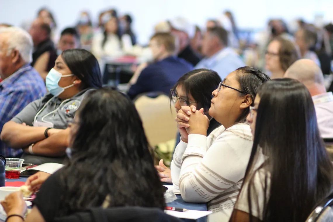 Hopi Tribe CHR attend a general session of 2022 AZ Rural Health Conference