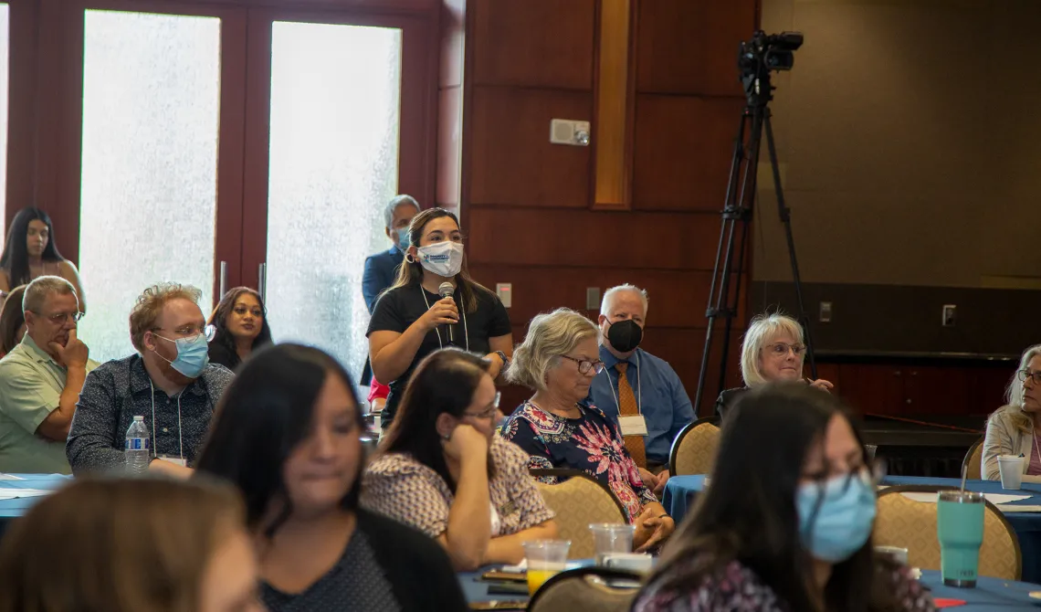 Questions during a general session.