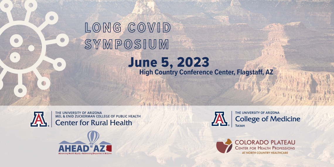 long covid symposium flyer with Grand Canyon background
