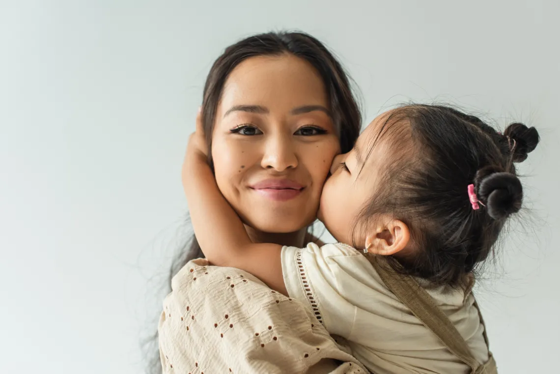 woman with child