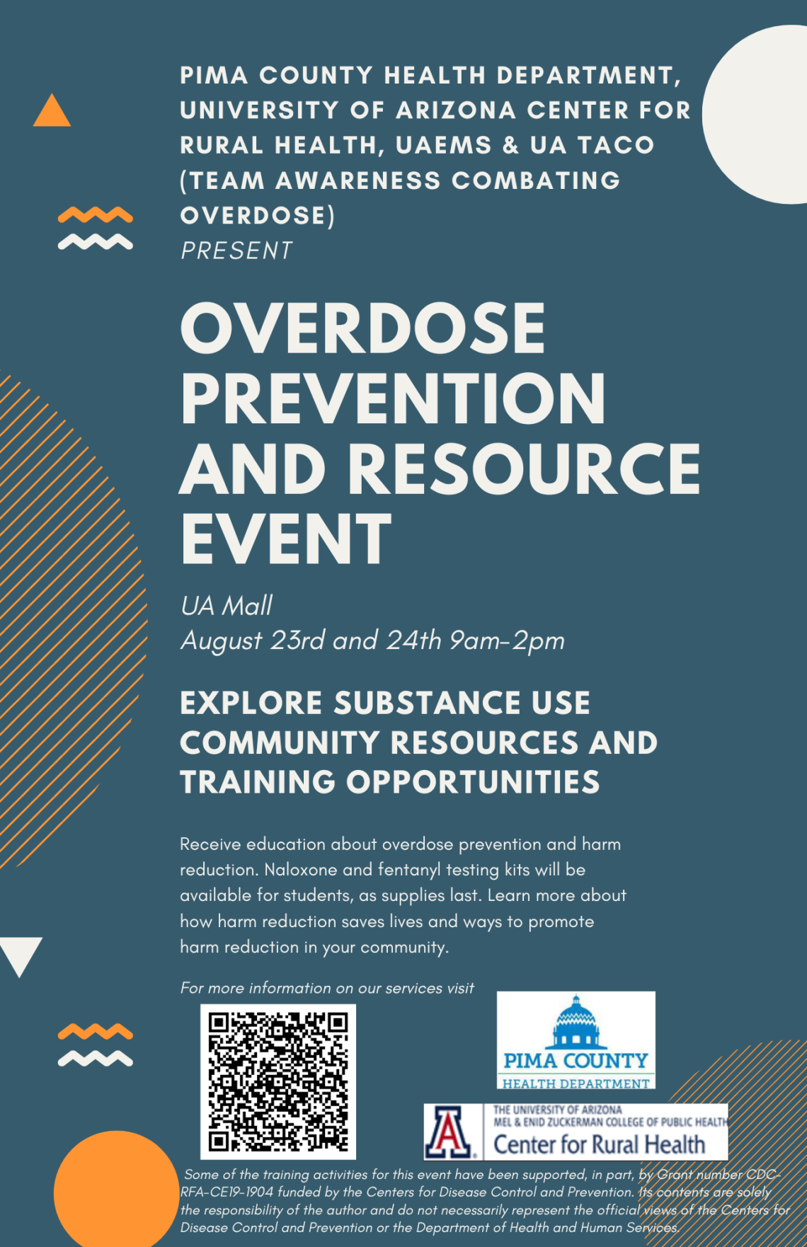 Overdose prevention and resource event