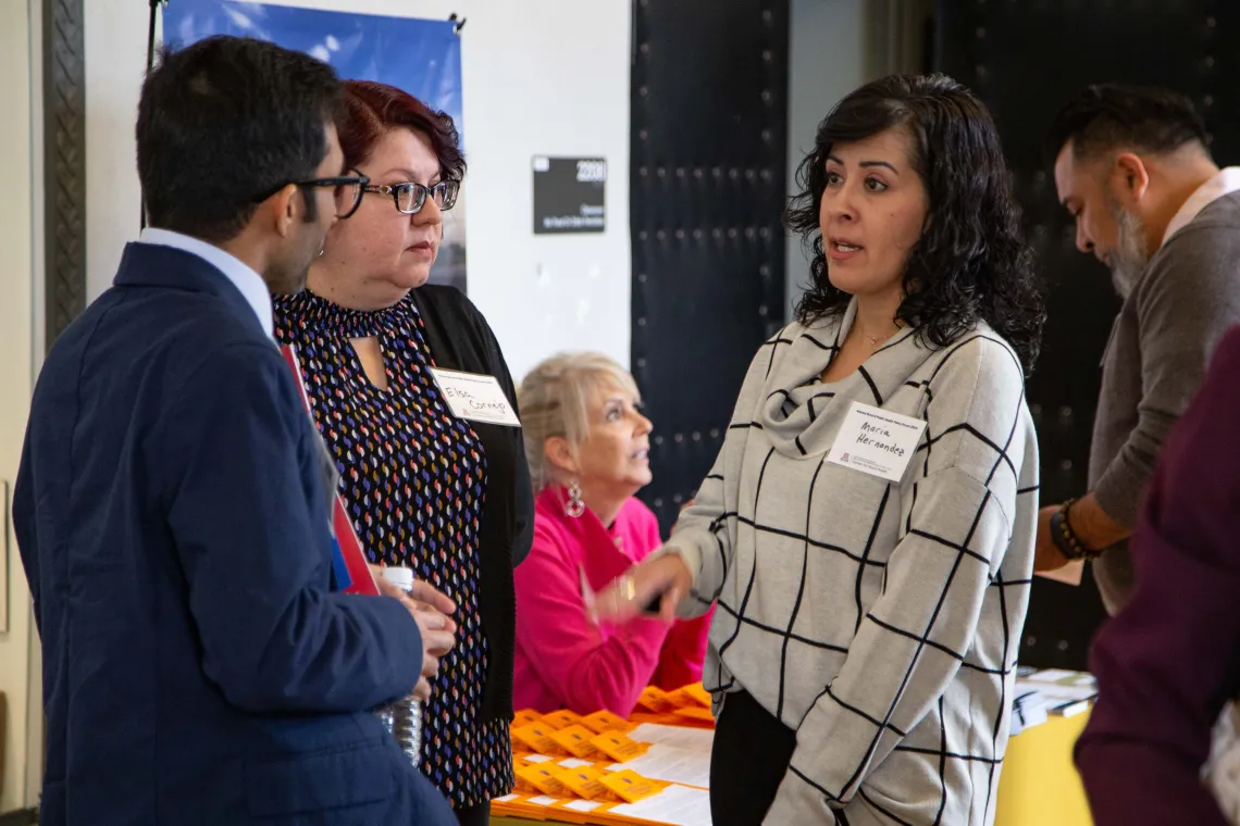 Elsa Cornejo and Maria Hernandez chat