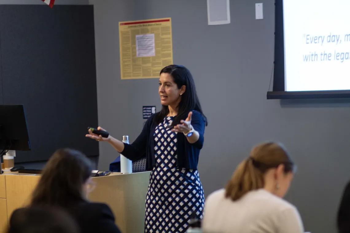 Tara Sklar presents in a breakout session