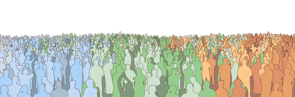 illustration of a crowd of people