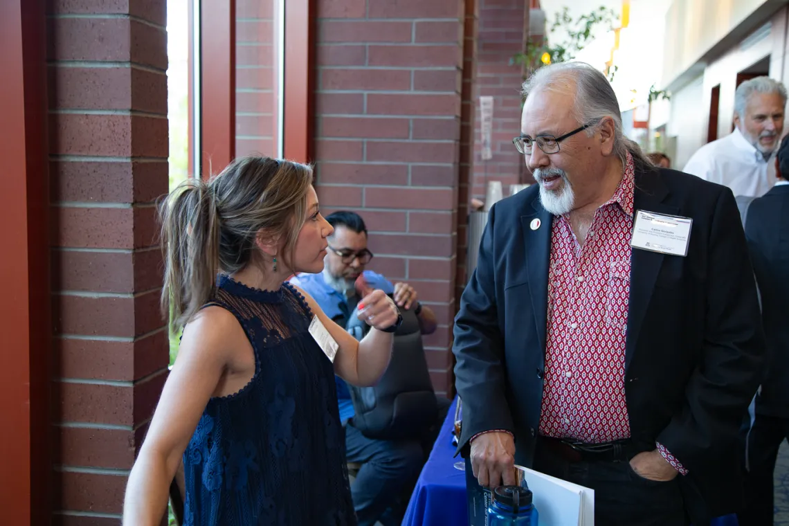 Nicole Paredes with Dr. Carlos Gonzales