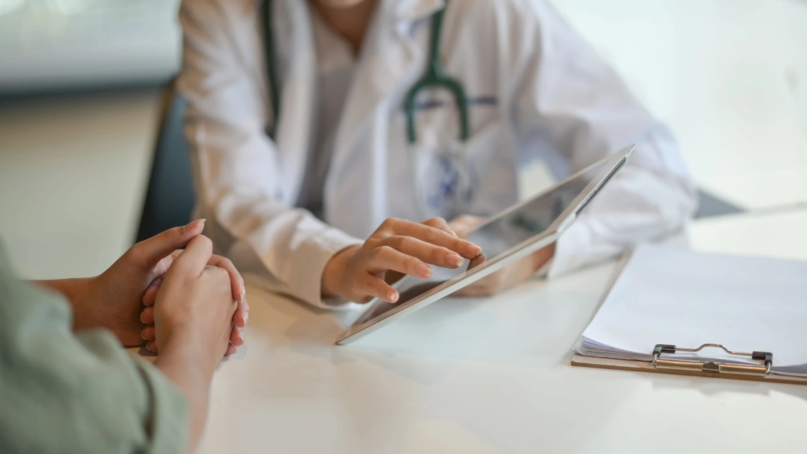 doctor and patient hands