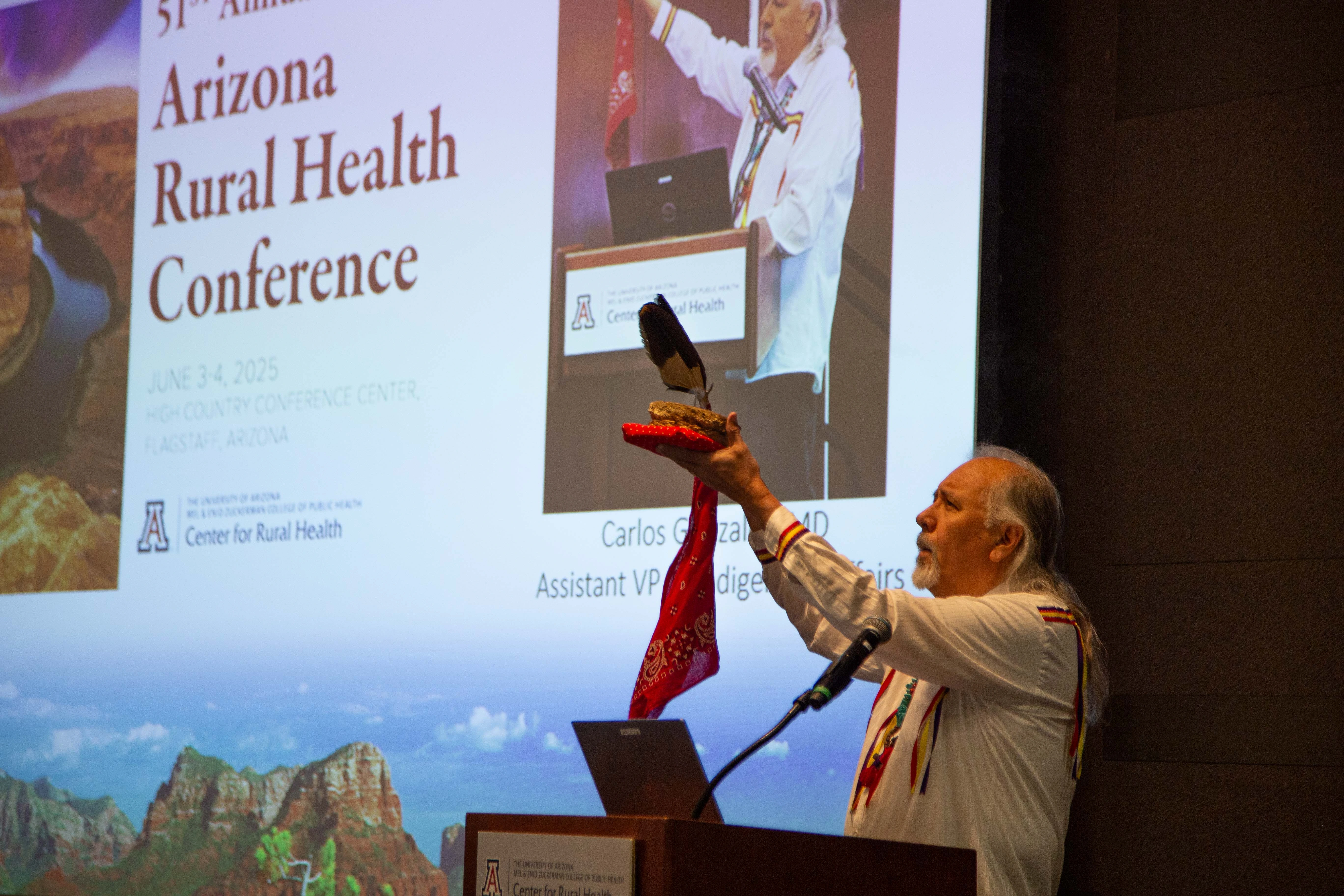 Dr. Carlos Gonzales blesses the Conference