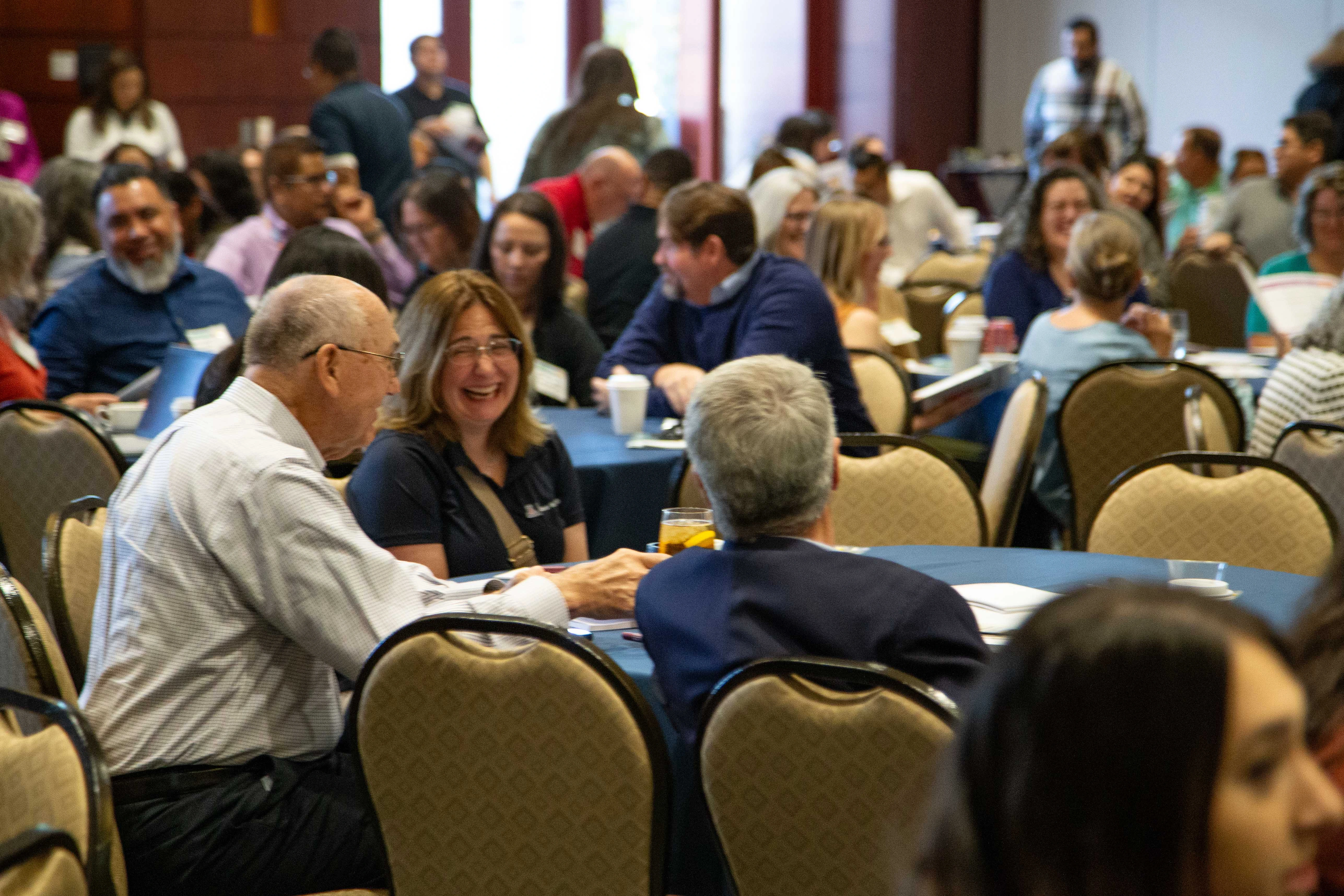 Bridget Murphy with audience