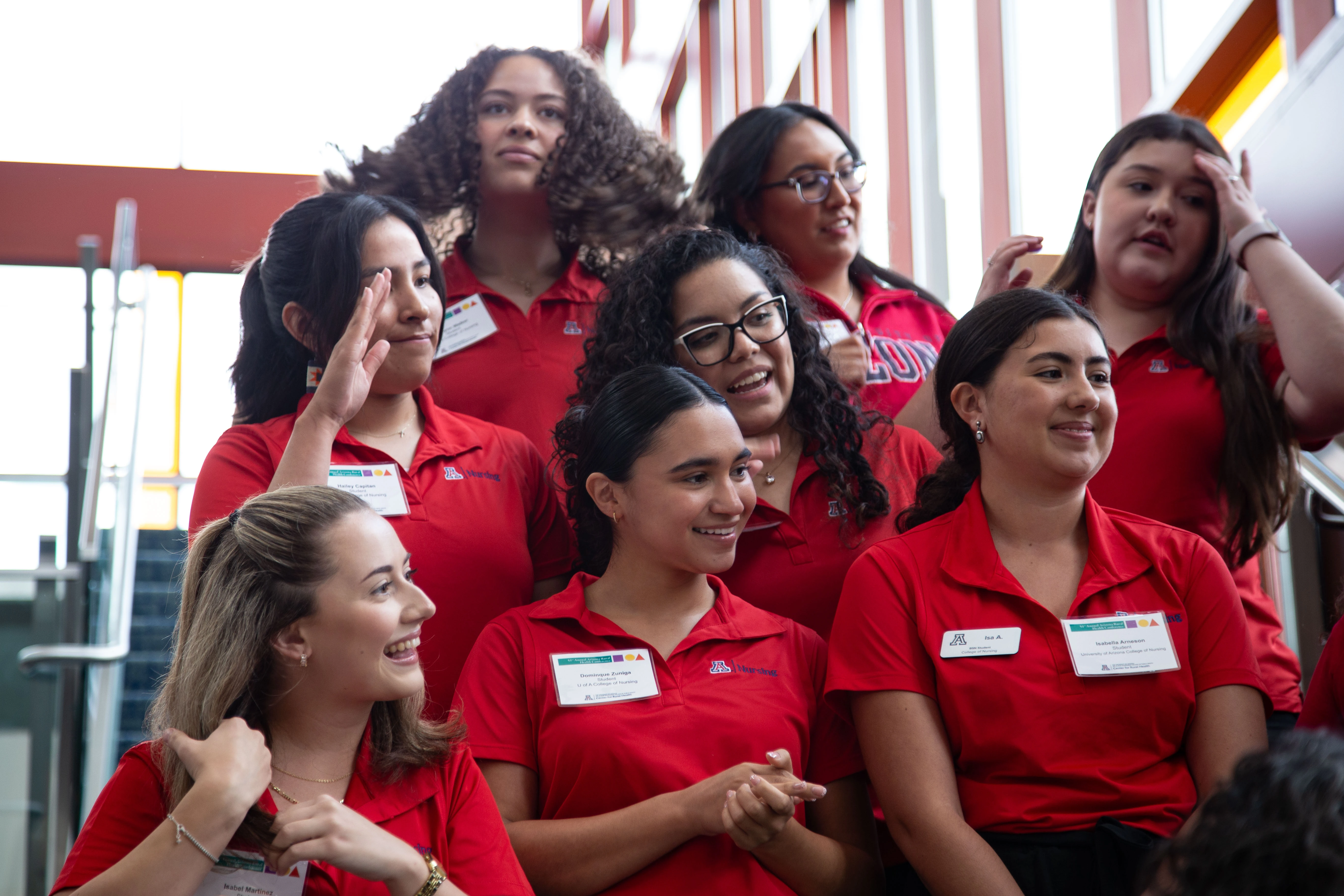 U of A College of Nursing students