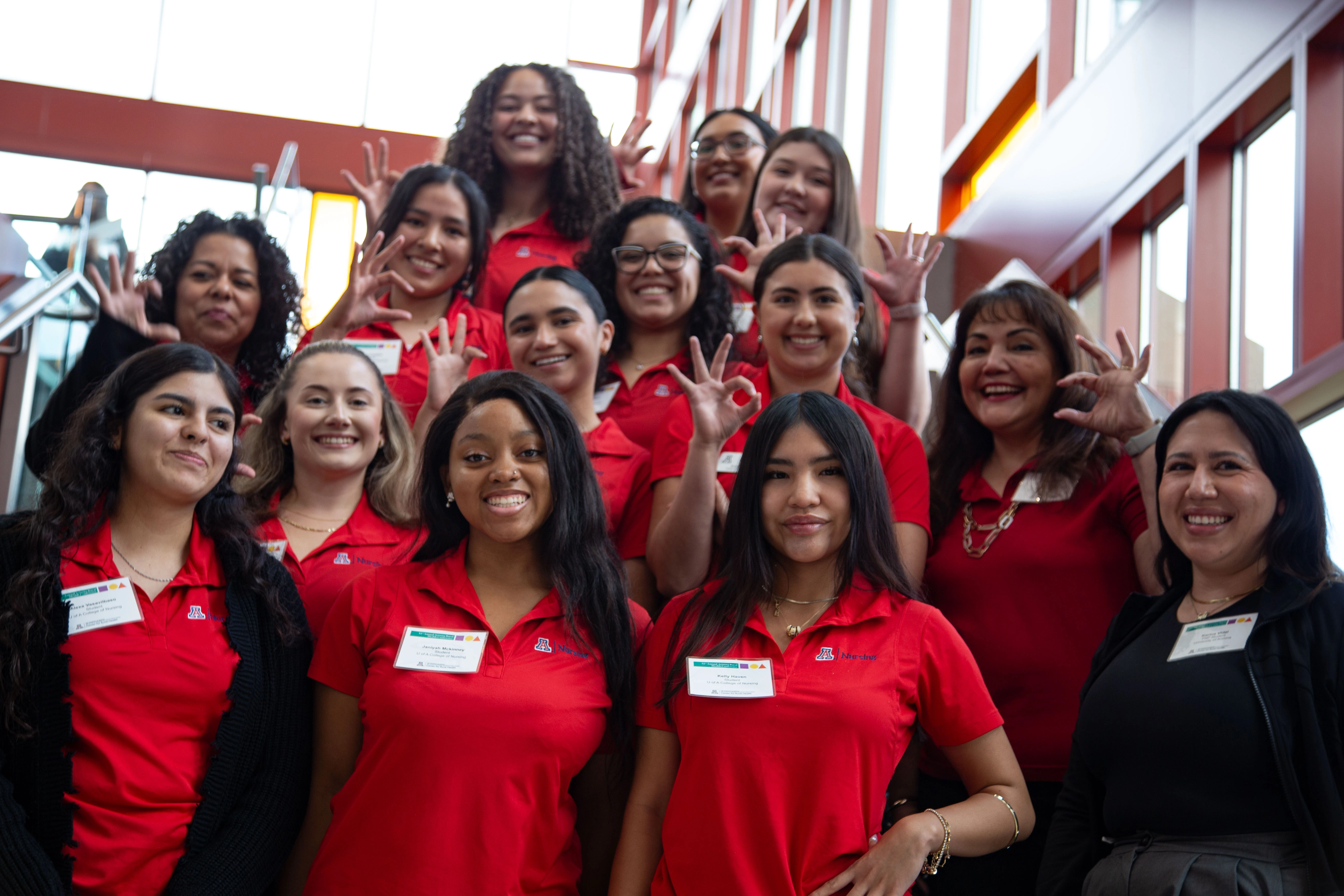 U of A College of Nursing students