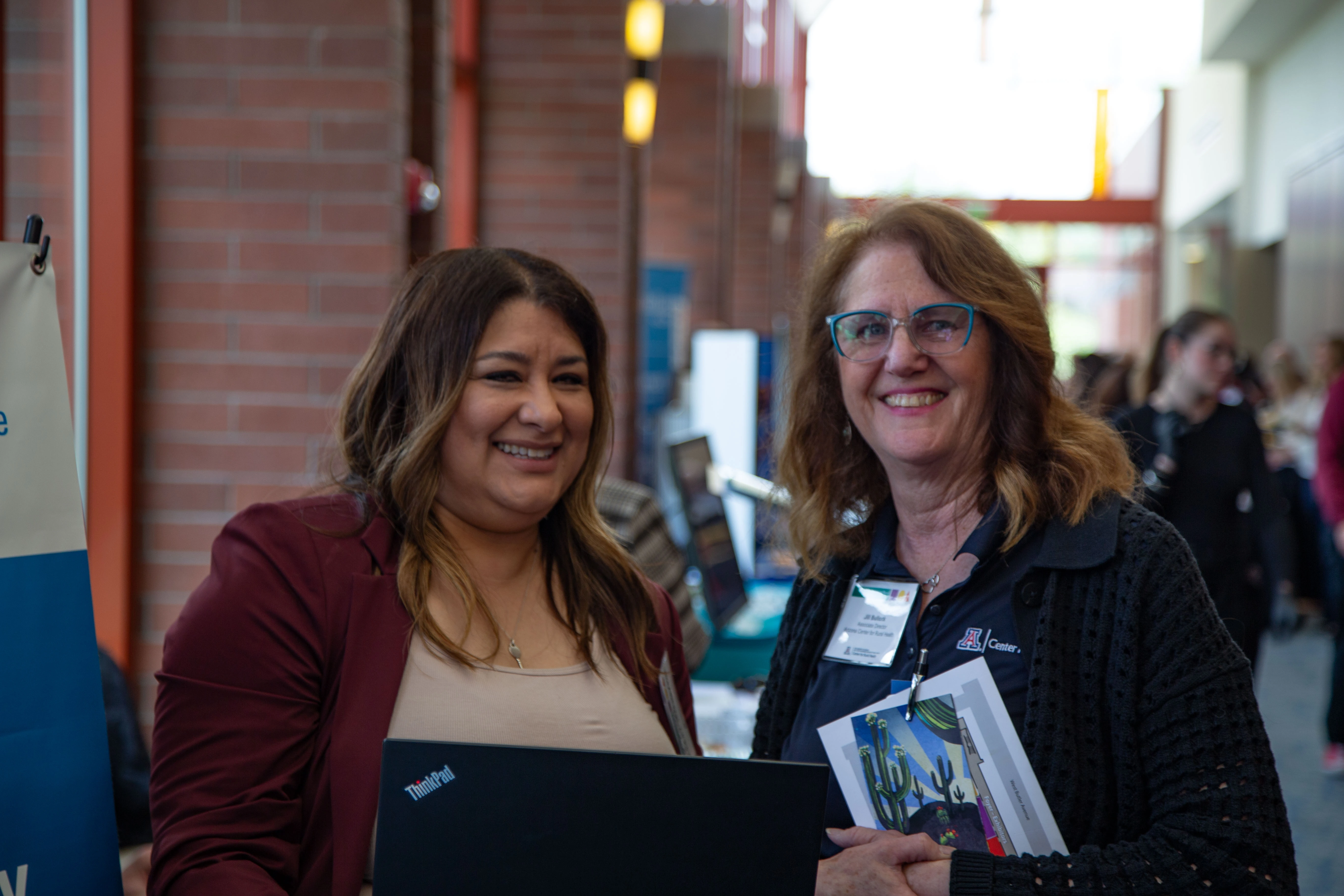 Lupe Campos with Jill Bullock