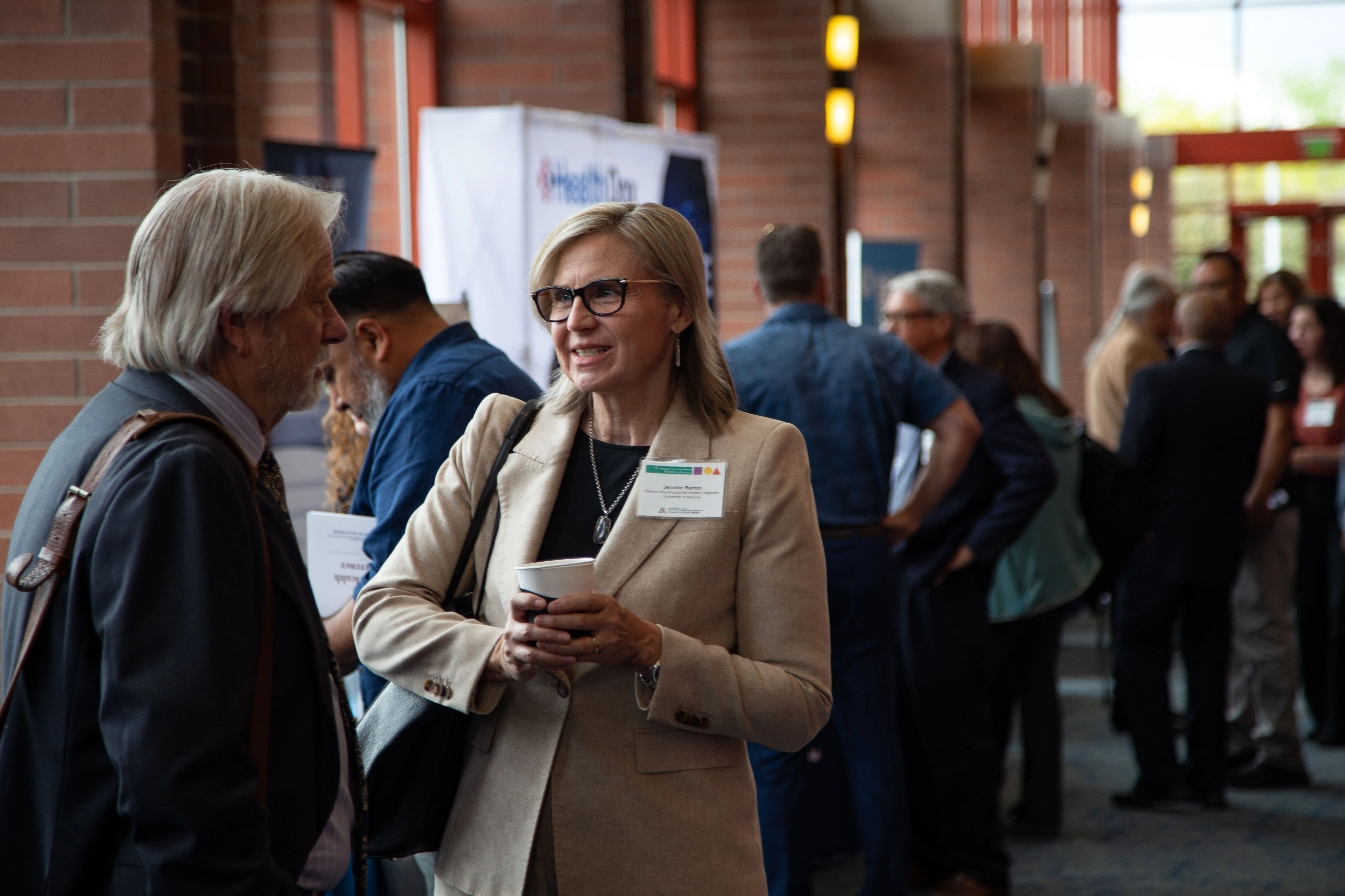 Jennifer Barton talks with Dan Derksen