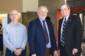 Dr. Frank von Hippel and Dr. Dan Derksen with Dr. Michael Dake at the One Health Symposium