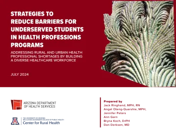 strategies to reduce barriers for underserved students in health professions programs