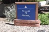 UArizona College of Nursing sign